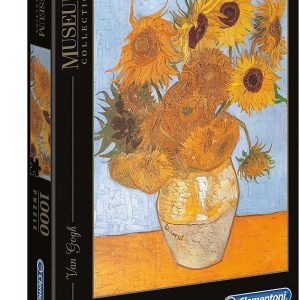 Clementoni- Van Gogh-Girasoli Museum Collection Puzzle, No Color, 1000 Pezzi, 31438