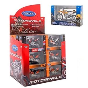 Globo Welly Moto Cross Licenziate, Scala 1:18, Multicolore, 3.GL38512