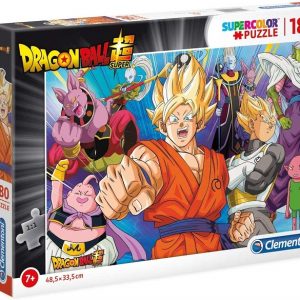 Clementoni- Supercolor Puzzle-Dragon Ball-180 Pezzi, Multicolore, 29755