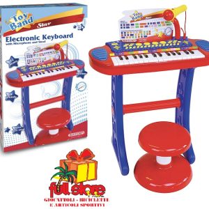Bontempi 13 3240 – Tastiera 32 tasti microfono e sgabello
