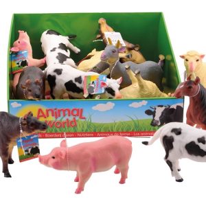 Animali Fattoria soffici 18/20 cm 6 Sogg. assorti (vendita singola)