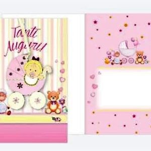 Biglietto d’auguri – Tanti Auguri con legnetto regalo