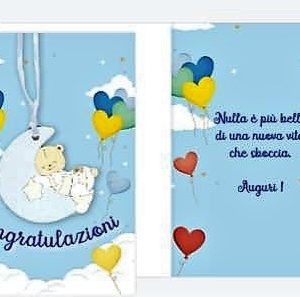 Biglietto d’auguri – Congratulazioni con legnetto regalo