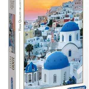 Clementoni Collection Puzzle-Santorini-1000 Pezzi 39480