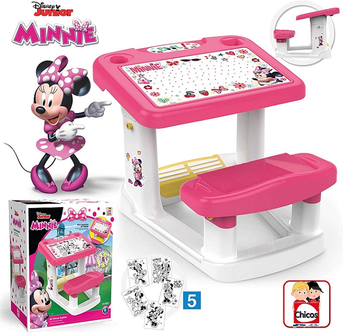 Chicos Disney Minnie Primo Banco Scuola, Plastica, Multicolore, 57.5 X 72.5 X 49 cm - immagine 2