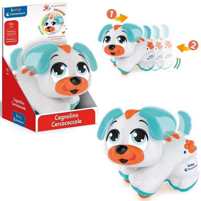 Clementoni Cagnolino Cercacoccole, Elettronico Interattivo Parlante, Bambini 12 mesi+