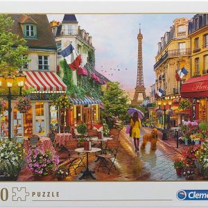 Clementoni Collection Puzzle-Flowers in Paris-1000 Pezzi, Multicolore, 39482