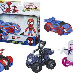 Hasbro Marvel Avengers Spidey Veicolo con Personaggio Sogg.Mles Morales