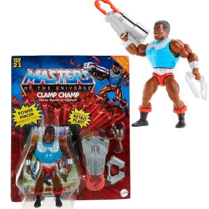 Masters of the Universe – Personaggio Clamp Champ 15 Cm con accessori  (Vendita singola)