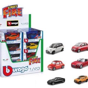 Assortimento Auto scala 1:43 Burago Fiat Fcacod. 390801