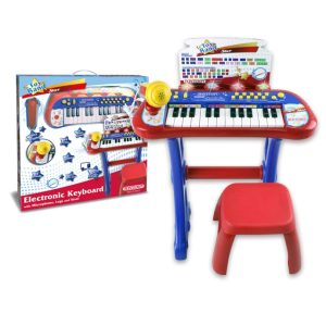 Bontempi- Tastiera elettronica Star con microfono, struttura sorrettiva e microfono
