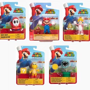 Super Mario Bros Action Figures – Sogg. Ass. Vendita singola (sogg. PEACH CAT