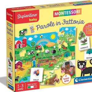 Clementoni- Sapientino Baby Parole in Fattoria-Gioco Educativo 1 Anno 16413