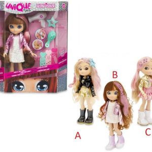 Giochi Preziosi Bambola Fashion Doll UNIQUE EYES – WOW HAIR
 25 Cm