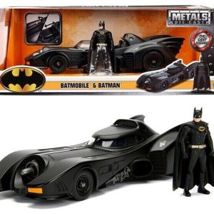 Dc Comics Batman Batmobile Metal line 1989 Car + Figura Set Jada Toys