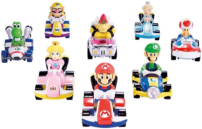 Jakks Automodelli Mario Kart Veicolo in Metallo in Scala 1:64 Sogg.Mario - immagine 2