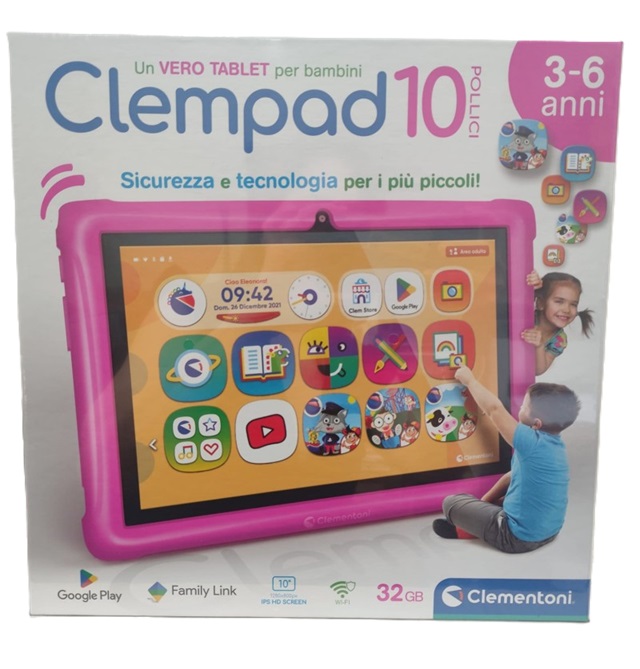 Tablet Clementoni Clempad 10″ 3-6 Anni Col.Pink