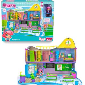 Piny Pon institute di new york, playset con personaggio e accessori