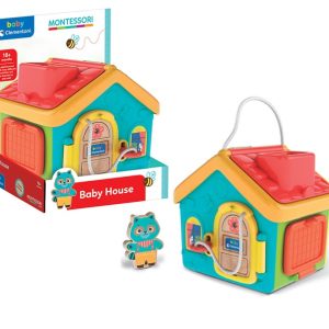 Baby clementoni Montessori Baby House – playset casetta con un personaggio incluso