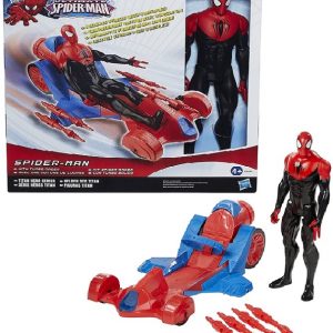 Hasbro Marvel – Action Figura Spider-Man da 30 cm con Veicolo