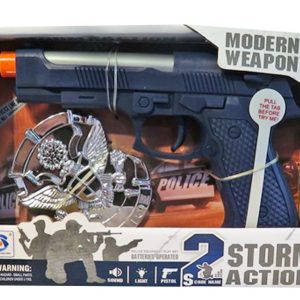 Pistola modello police con distintivo