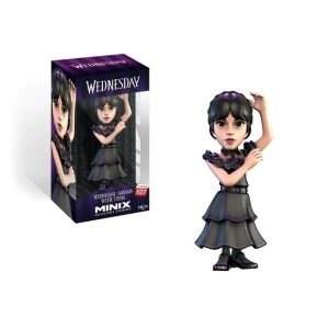Minix figura da collezione mercoledì addams con abito da ballo