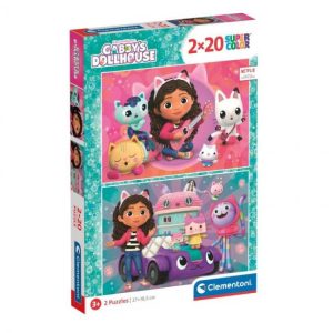 Super Color Puzzle Gabby’s Dollhouse  2×20 pcs
