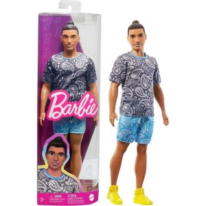Mattel bambola Ken Fashionistas Castano scuro