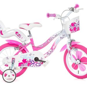 Dino Bicicletta 16″ Flow Flappy Colore fuxia / Bianco