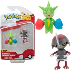 pokemon battle figure pack roselia + pawniard