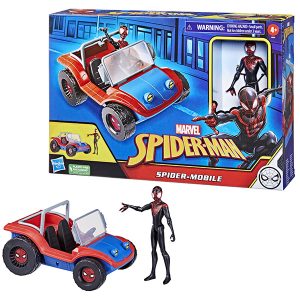 Spiderman – Personaggio Miles Morales  con Auto Spider Mobile Dune Buggy