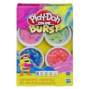 Playdoh – Color Brust Set di vasetti con plastilina vari colori 4 vasetti da 56 Gr cod. E8061