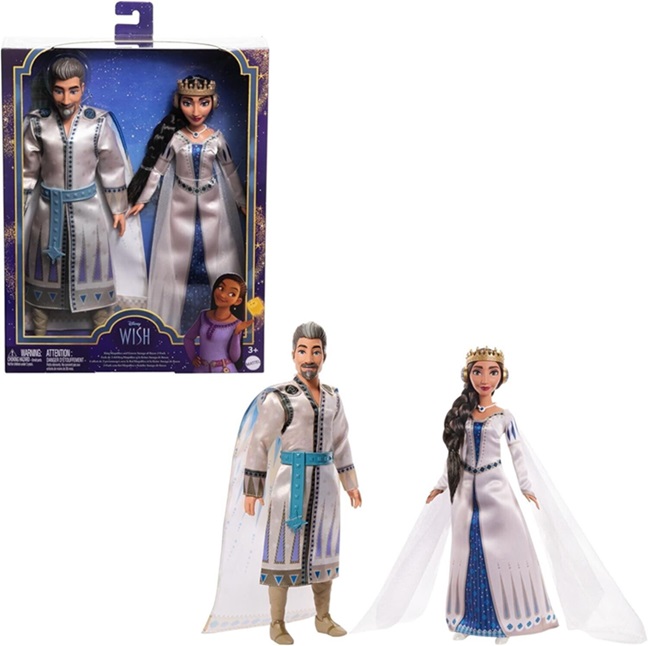 Disney Wish – Coppia persoanaggi reali Il Re Magnifico e la Regina Amaya - immagine 2