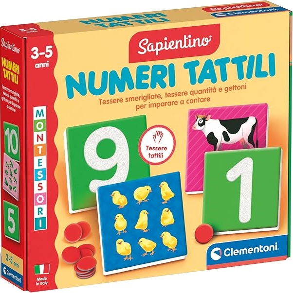 Clementoni- Sapientino Numeri Tattili da 3 a 5 Anni - immagine 2