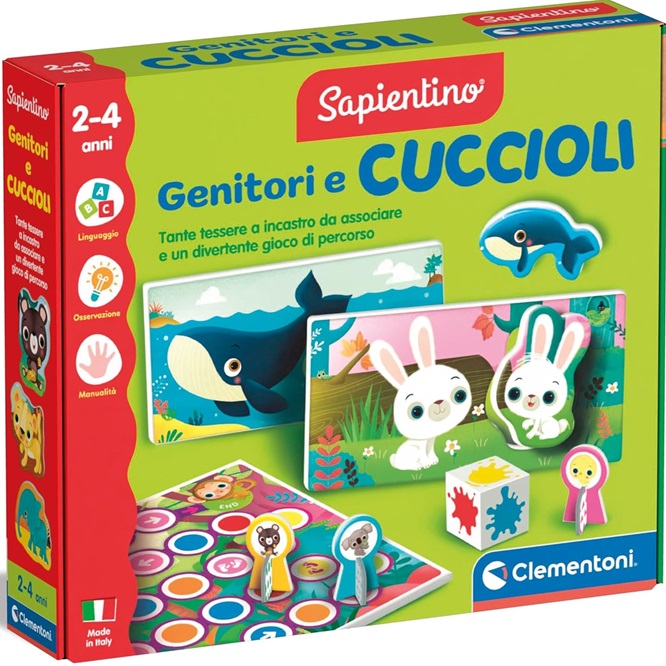 Clementoni- Sapientino Genitori e Cuccioli Anni 2 a 4 - immagine 2