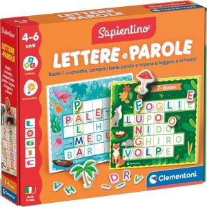 Clementoni- Sapientino Lettere e Parole Da 4 a 6 Anni