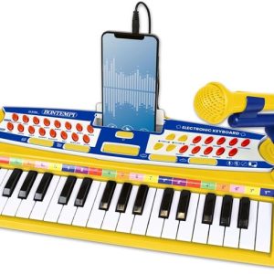 Bontempi | BabyMelodies – Tastiera Giocattolo Elettronica a 37 Tasti con Microfono e Connessione MP3