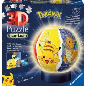 Ravensburger – 3D Puzzle Nightlamp Pokemon, Night Lamp, 72 Pezzi