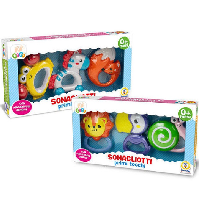 Gogo – Sonagliotti Primi Tocchi con massaggia gengive Assortiti 3pz. - immagine 2