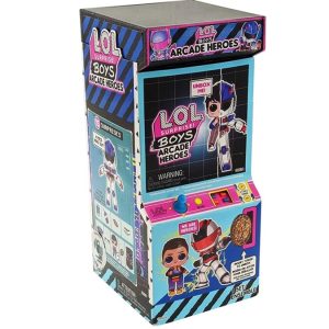 LOL Surprise Boys Arcade Heroes, Figurina di Azione, Con 15 Sorprese