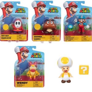 Super Mario Bros Wave Pack 6 Figures 10 Cm Jakks Pacific Assortiti vendita singola