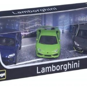 Burago 3 modellini Auto Die Cast Gift Pack Lamborghini 1:43 Soggetti Causali in assortimento