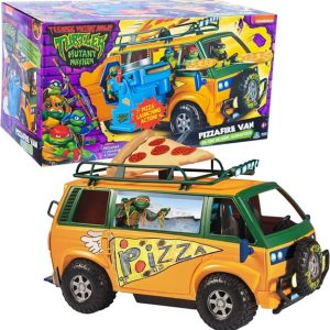 Tartarughe Ninja 2023 Caos Mutante, Furgone Lancia Pizze Giochi Preziosi
