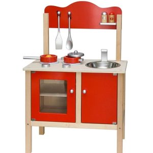 Cucina in legno col.Rossa 54 x 80 cm.