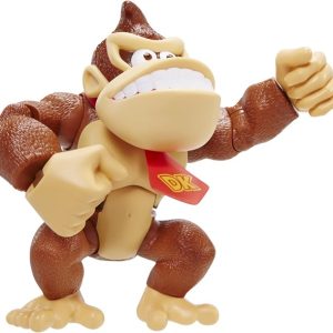 Nintendo Super Mario – Action figure di Donkey Kong alta 15 cm, dotata di multipli punti di articolazioni ed estremamente dettagliata.