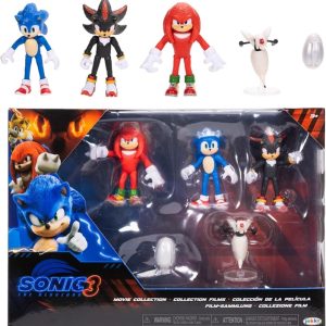 Sonic 3 Movie Multipack Personaggi 6 cm – Action Figure ispirate al film Sonic 3