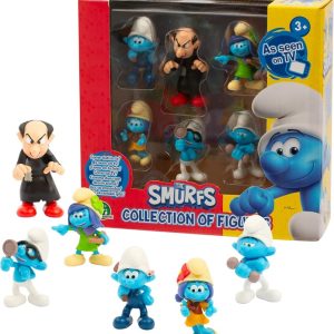 Giochi Preziosi I Puffi – Set Composto Da 6 Personaggi Con Gargamella,Quattrocchi, Inventore, Forzuto, Tempesta E Gigliola Da 5,5 Cm