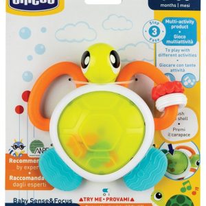 Chicco Sonaglio Musicalle Lighting Turtle sonaglio interattivo con suoni e luci