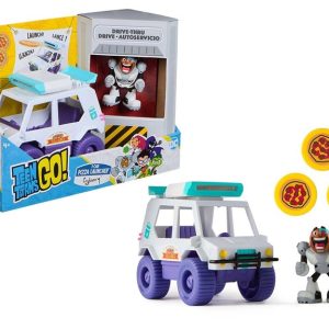 Teen Titans Go –  T-Car Pizza con lanciapizze 9 cm