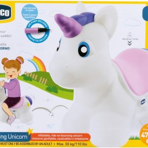 Chicco –  Unicorno Ride On Cavalcabile salterino gonfiabile 2-5 Anni